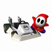 Shy Guy with kart