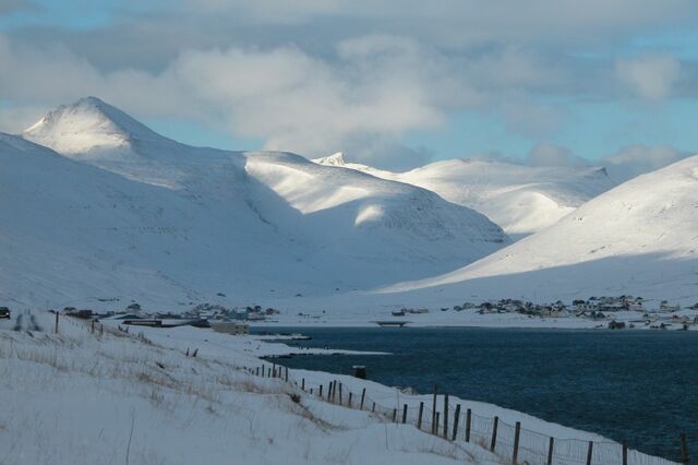 File:Sundini with Hvalvík Streymoy in the winter, faroe islands.jpg