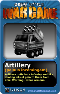 GLWG trading card artillery