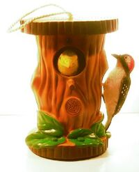 Woodpecker and Goldfinch Birdhouse