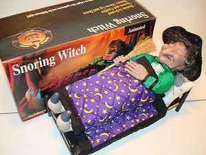 Gemmy animated snoring witch