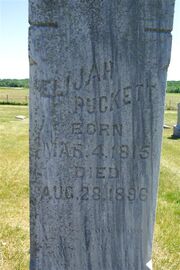 Puckett-Elijah tombstone