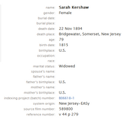 Kershaw-Sarah 1894 death