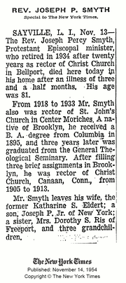 Smyth-JosephPercy 1954