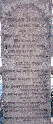 Thomas harpur matthews grave