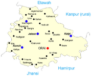 Map of Jalaun