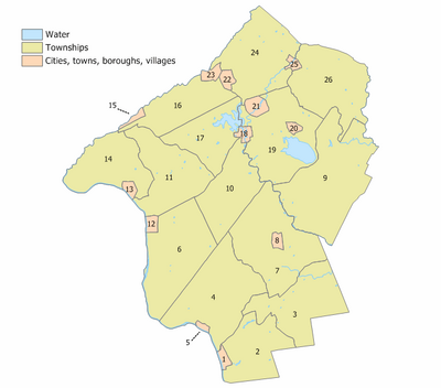 Hunterdon County, New Jersey Municipalities