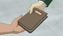 Six gives Rex a journal