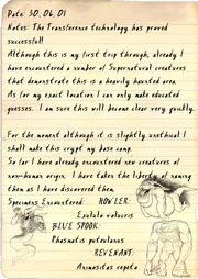 Professor's diary, 2