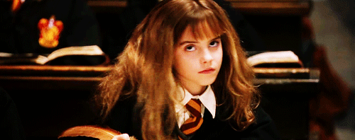 Image result for hermione roll eyes gif