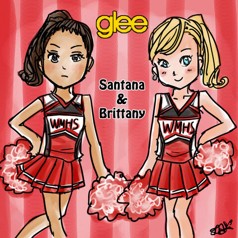 Arquivo:Glee santana and brittany by fiolox-d35bzau.jpg