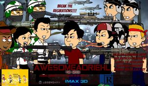 Awesomeadriehl the Movie NEST Army and ANTI-K12 Resistance Fighters vs UTUBETROLL POLICE Army and DEPED Student Council Poster!!!!!