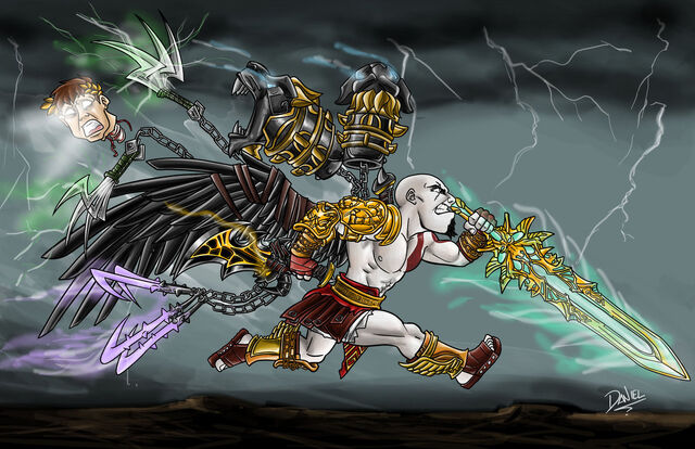 File:Kratos and Weapons.jpg