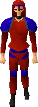 Red decorative armour