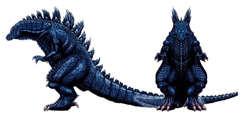 Image - Concept Art - Godzilla 2000 Millennium - Godzilla 32.png