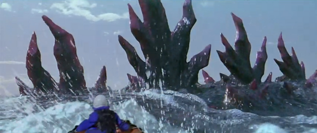 File:Godzilla vs. Megaguirus - Godzilla surfaces dorsal plates-first.png
