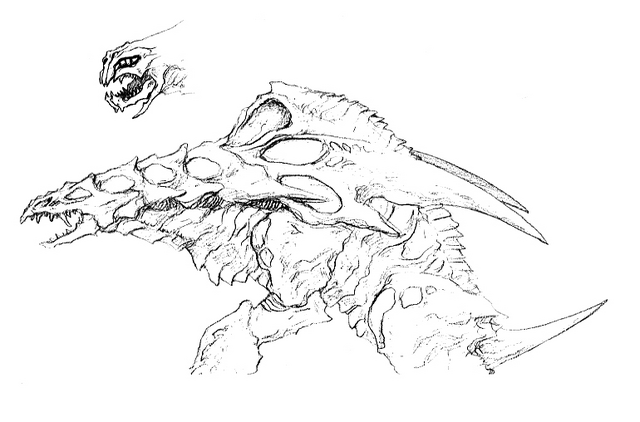File:Concept Art - Godzilla 2000 Millennium - Orga 58.png