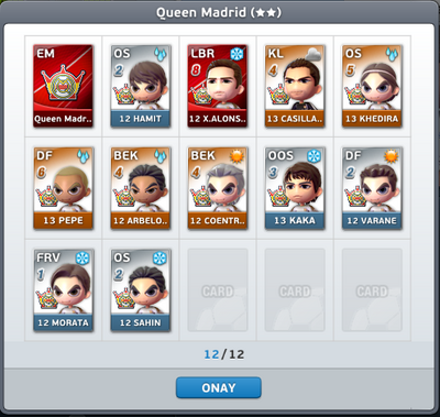 Queen Madrid Takım