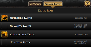 Alliance Tactics