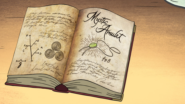 File:S1e4 gideon's amulet bookpage.png
