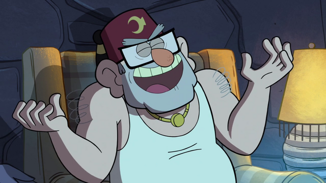 File:S1e12 Grunkle Stan laughs.png