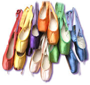 Rainbow pointe shoes
