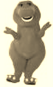 The statue of barney