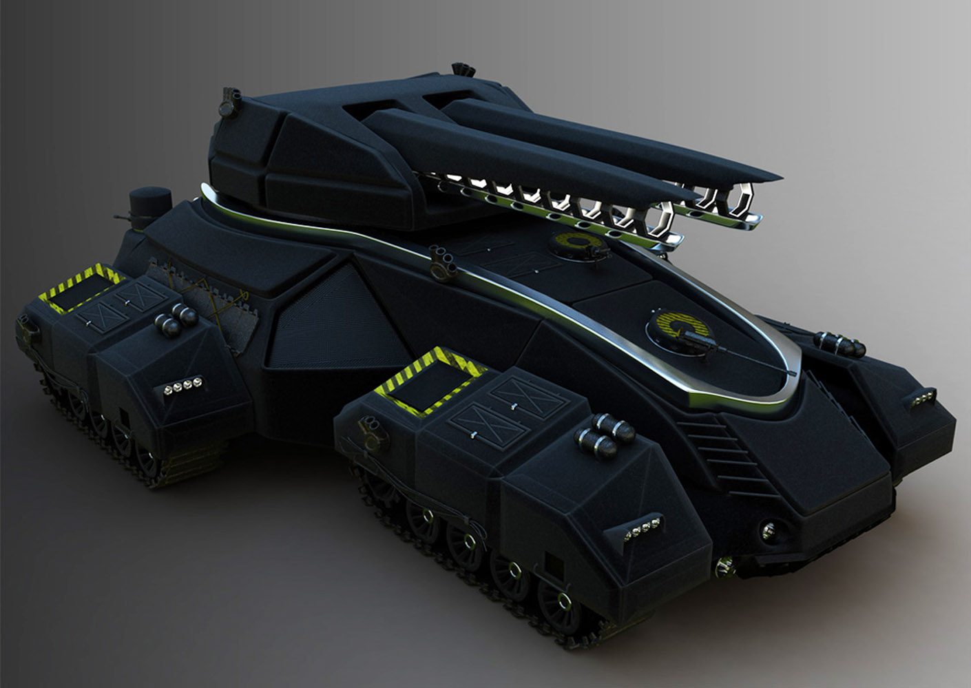 Image Diogo valle bittar hovertank futuristic future battle tank