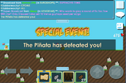 Pinata defeated us