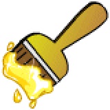 Golden paintbrush