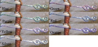 Dye holy staff