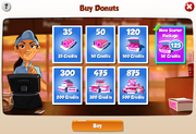 Buying donuts