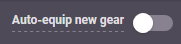 Auto-equip option