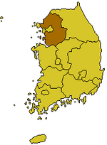 Location of Kyonggi