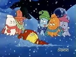 Ghosts surround PacMan