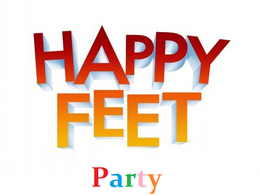 Happy Feet Party Logo