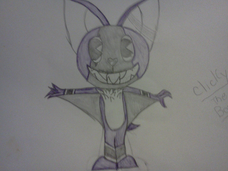 Drawn Clicky the Bat