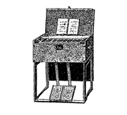 Orgue-coffre ouvert