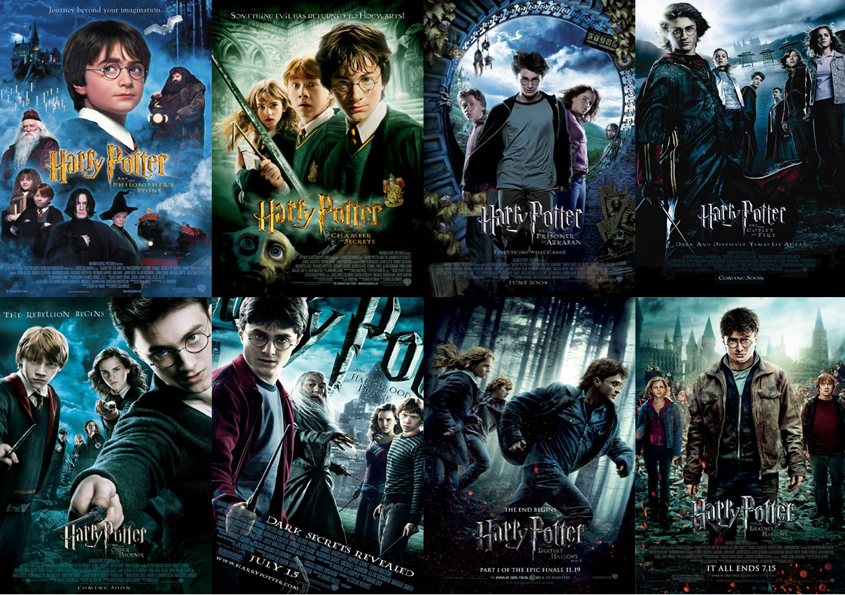 Image result for harry potter movie series