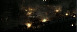 Courtyard battle