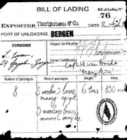 Bill of Lading