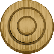 Wood archery target