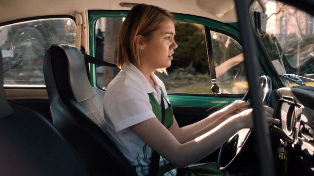 File:Emily in her car.jpg