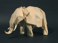 Origami-elephant