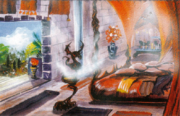 Daenerys's Chambers by Franz Miklis, Fantasy Flight Games©
