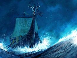 Blacktyde longship by MarcSimonetti