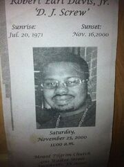 DJ Screw funeral notice