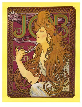 Job rolling papers Art Nouveau