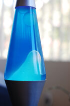 Blue lava lamp