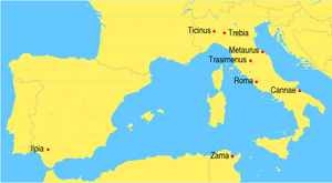 Battles second punic war